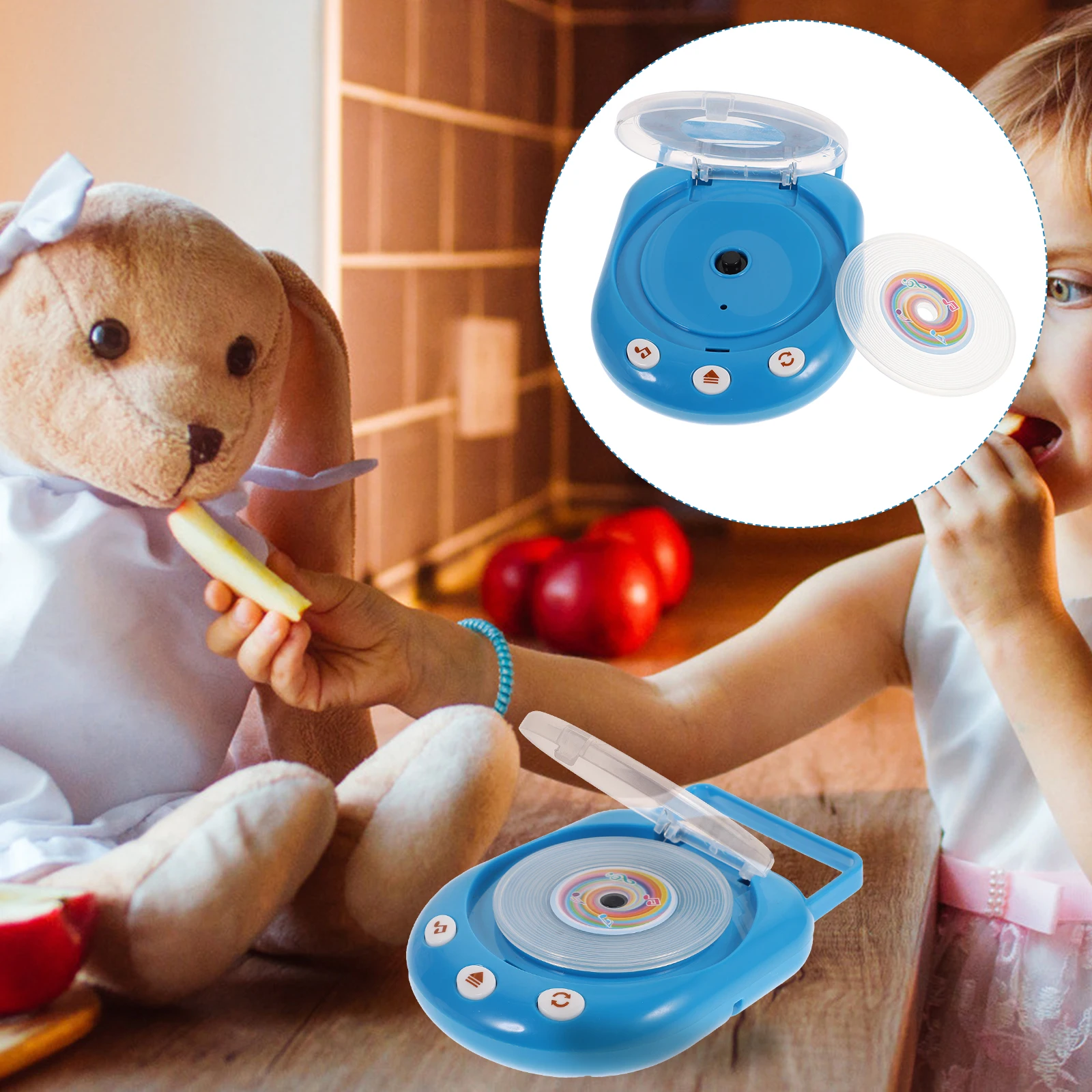 Simulation Mini CD Machine Plastic Player Toy Luminous Music Children Toys Kid Educational Home Appliance Toy Household
Simulation Mini CD Machine Plastic Player Toy Luminous Music Children Toys Kid Educational Home Appliance Toy Household