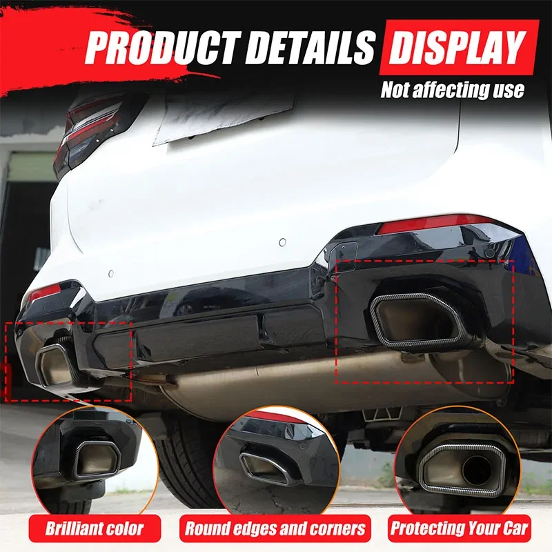 Stainless steel For BMW X3 G01 X4 G02 2022-2025 Car exhaust pipe muffler tail throat decorative frame sticker Car accessories
Stainless steel For BMW X3 G01 X4 G02 2022-2025 Car exhaust pipe muffler tail throat decorative frame sticker Car accessories