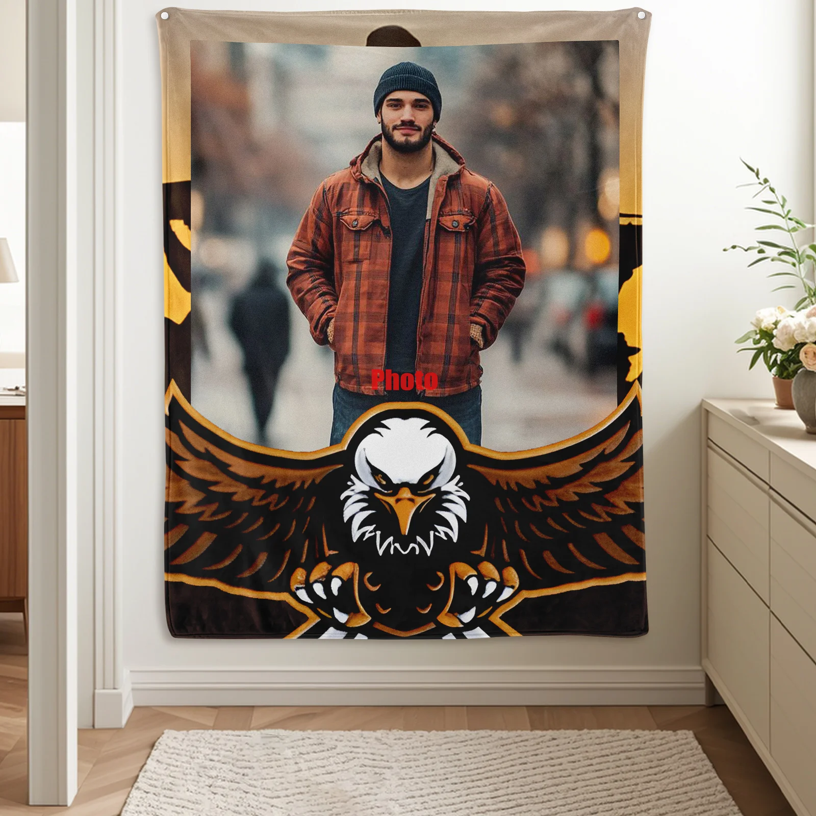 Funny Eagle Animal Design Custom Photo Blanket Unique Gift Idea For Friends Personalized Home Decor
Funny Eagle Animal Design Custom Photo Blanket Unique Gift Idea For Friends Personalized Home Decor