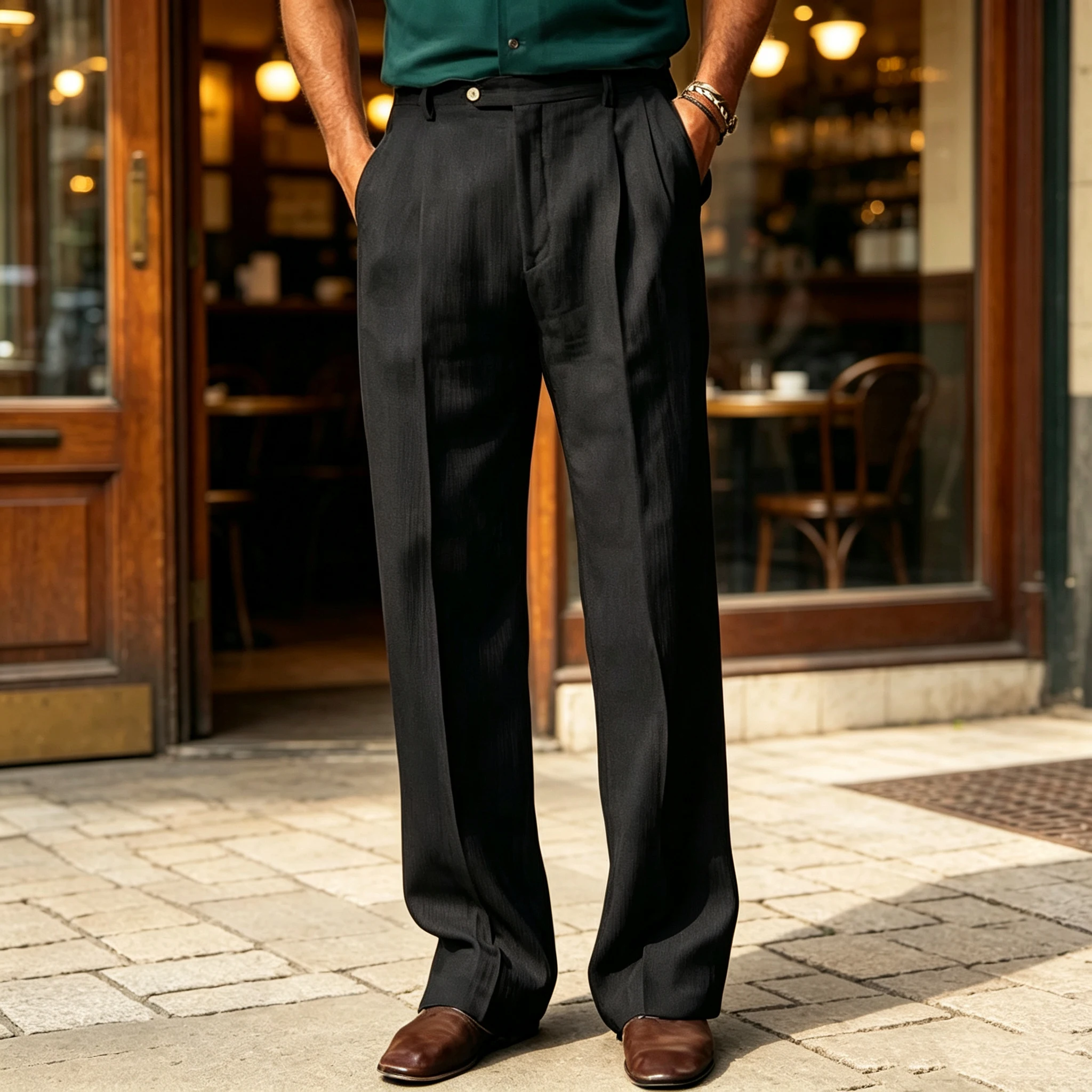 Men's Linen Wide Leg Pants High Waisted Business Casual Trousers Breathable Summer Loose Fit Straight Leg Pants for Daily Wear
Men's Linen Wide Leg Pants High Waisted Business Casual Trousers Breathable Summer Loose Fit Straight Leg Pants for Daily Wear