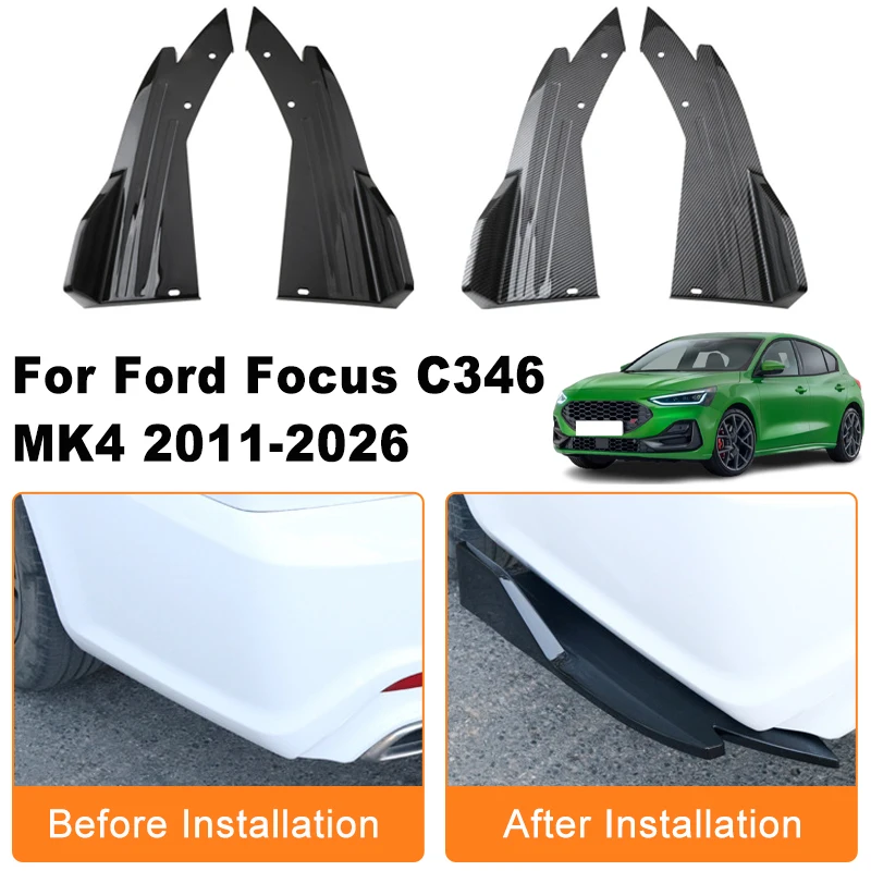 Car Rear Bumper Spoiler Lip Diffuser Side Skirt Splitter Wrap Angle Anti-Crash Protection For Ford Focus C346 MK4 2011-2026 2012
Car Rear Bumper Spoiler Lip Diffuser Side Skirt Splitter Wrap Angle Anti-Crash Protection For Ford Focus C346 MK4 2011-2026 2012