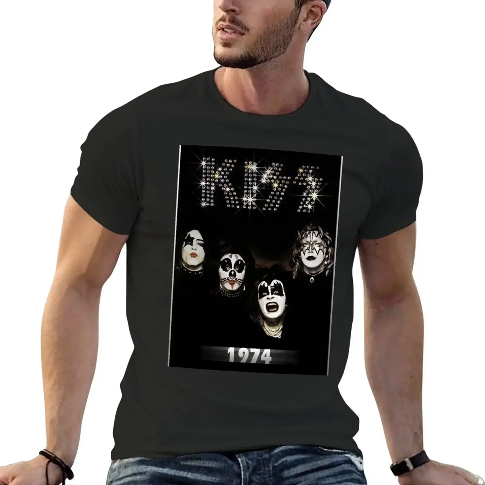 KISS the band - 1974 Album - Year T-Shirt boys whites oversizeds vintage t shirts cotton t shirt men
KISS the band - 1974 Album - Year T-Shirt boys whites oversizeds vintage t shirts cotton t shirt men