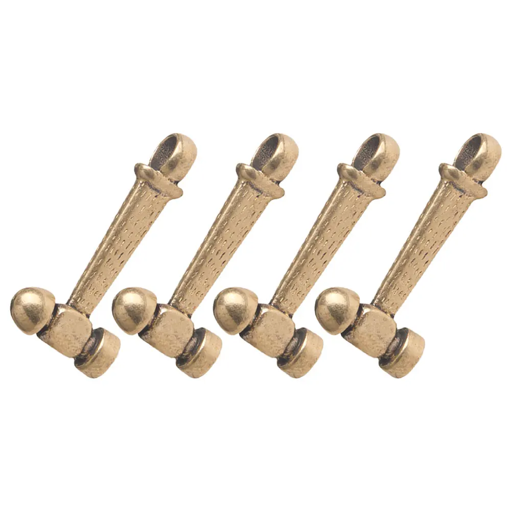 4 Pcs Brass Hammer Keychain Pendant Decorative Hanging Charm Small Ornaments Desktop Home Decor DIY Craft Supplies
4 Pcs Brass Hammer Keychain Pendant Decorative Hanging Charm Small Ornaments Desktop Home Decor DIY Craft Supplies