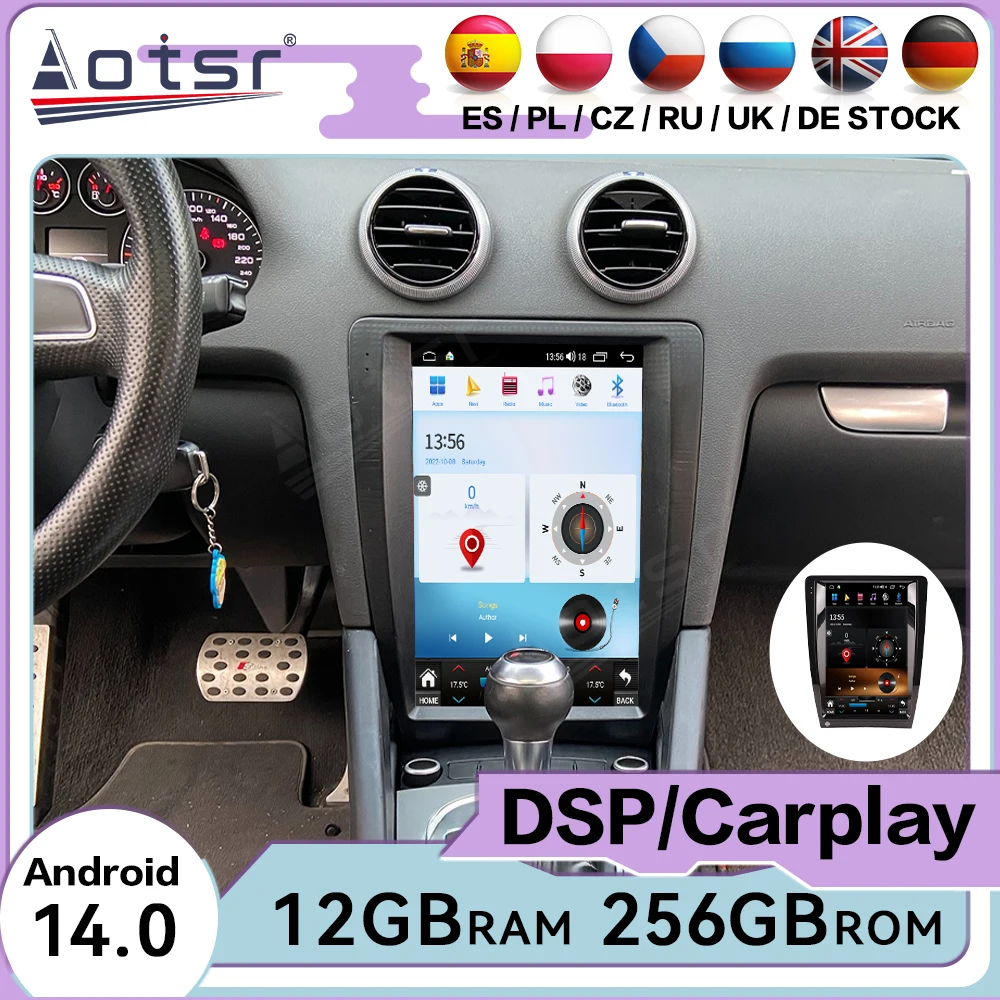 Сенсорный экран Android 14, автоматический мультимедийный автомобильный радиоприемник для Audi A3 2008-2012, автомобильный GPS-навигатор, аудио стереоплеер, головное устройство IPS
Сенсорный экран Android 14, автоматический мультимедийный автомобильный радиоприемник для Audi A3 2008-2012, автомобильный GPS-навигатор, аудио стереоплеер, головное устройство IPS