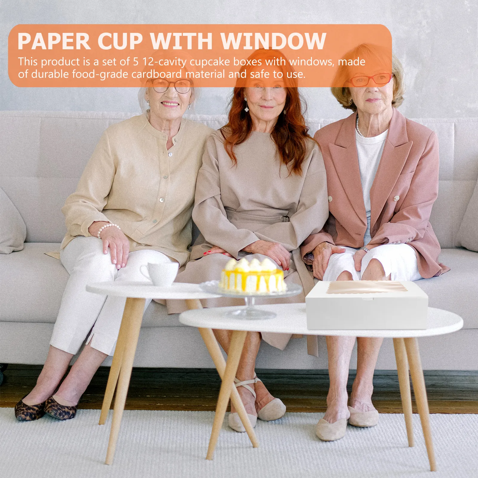 5Pcs 12-Cavity Cupcake Boxes with Clear Window Food-Safe Paperboard Cupcake Carrier Ideal for Home Baking Transport Display
5Pcs 12-Cavity Cupcake Boxes with Clear Window Food-Safe Paperboard Cupcake Carrier Ideal for Home Baking Transport Display