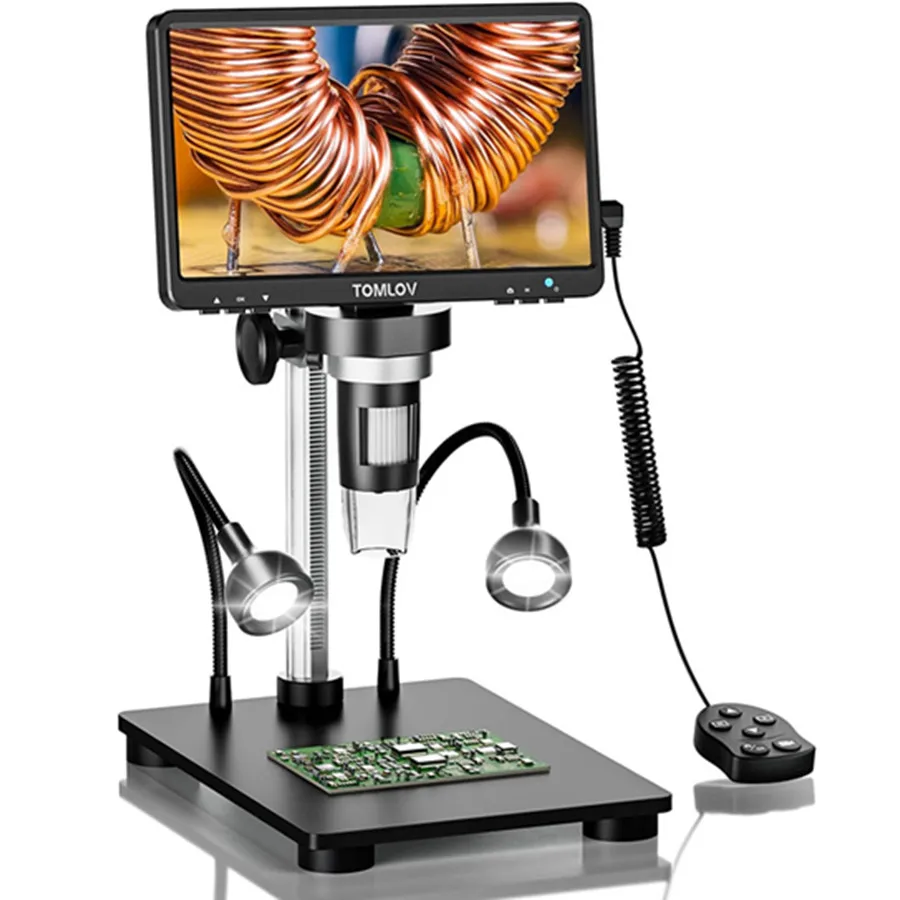TOMLOV New Digital Microscope Professional DM9 1200x Magnification USB Electron Microscopio For PCB Soldering Phone Repairing
TOMLOV New Digital Microscope Professional DM9 1200x Magnification USB Electron Microscopio For PCB Soldering Phone Repairing