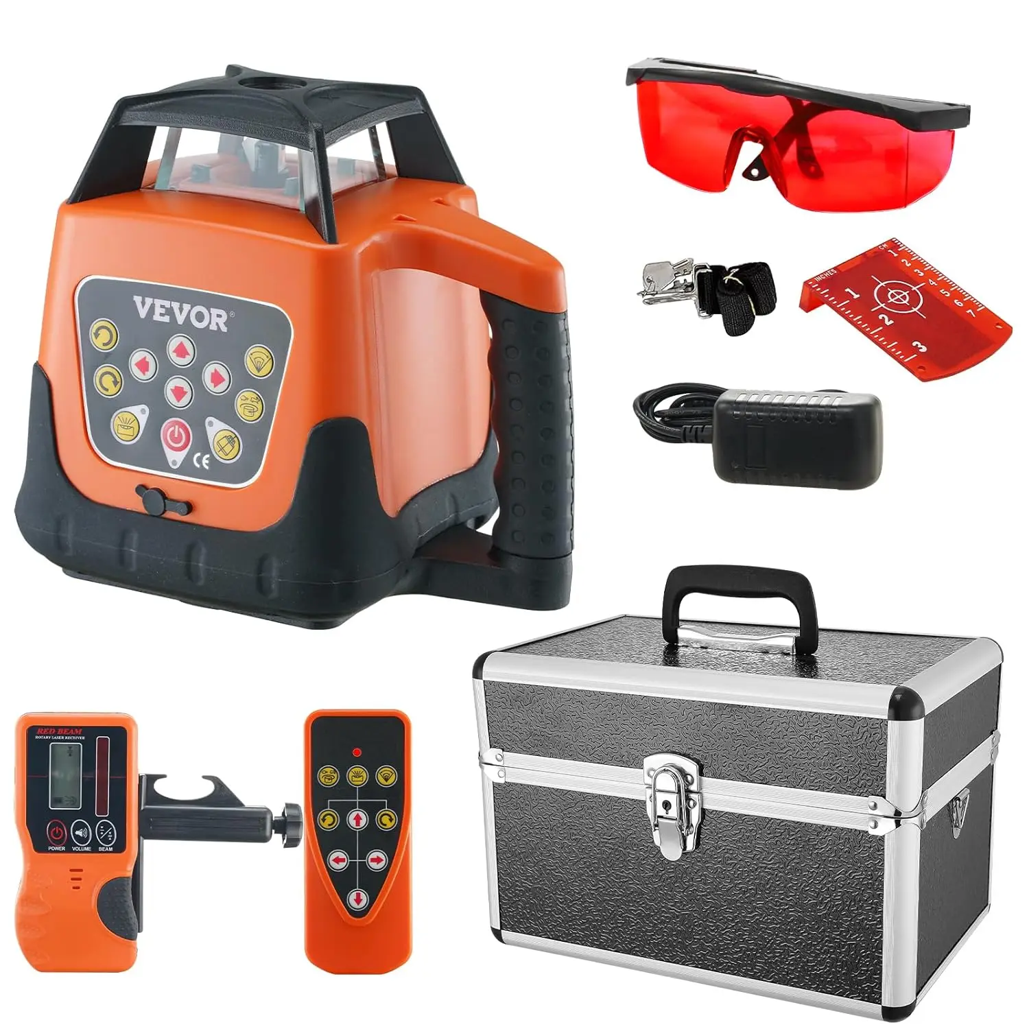 Rotary Laser Level 1650ft 360 Degree Self Leveling Red Cross Line Laser 5 Rotation Speeds 4 Scanning Angles Adjustment IP66
Rotary Laser Level 1650ft 360 Degree Self Leveling Red Cross Line Laser 5 Rotation Speeds 4 Scanning Angles Adjustment IP66