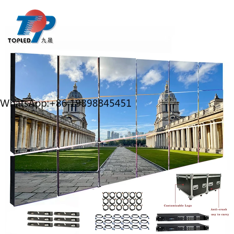 3d Cube Large Frame Customized Text Screen P4.0 Guangzhou Video Module Shenzhen Digital Wall Clock Large Display Led