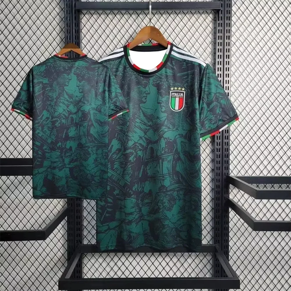 2025 New Sweat-Absorbing Ltalian National Team Football Training Quick-Drying Men's And Women's Short-Sleeved T-shirt Tops
2025 New Sweat-Absorbing Ltalian National Team Football Training Quick-Drying Men's And Women's Short-Sleeved T-shirt Tops