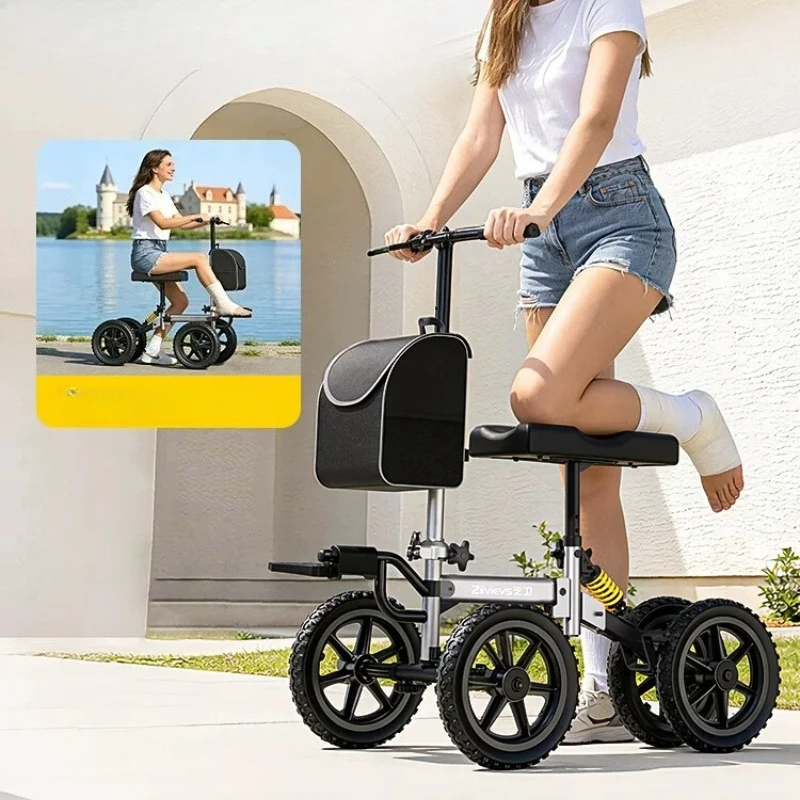 Knee Scooter, 350lbs Capacity,Disc Brake Knee Walkers,All Terrain Foldable Mobility Scooter with Bag for Foot Injuries Crutches
Knee Scooter, 350lbs Capacity,Disc Brake Knee Walkers,All Terrain Foldable Mobility Scooter with Bag for Foot Injuries Crutches