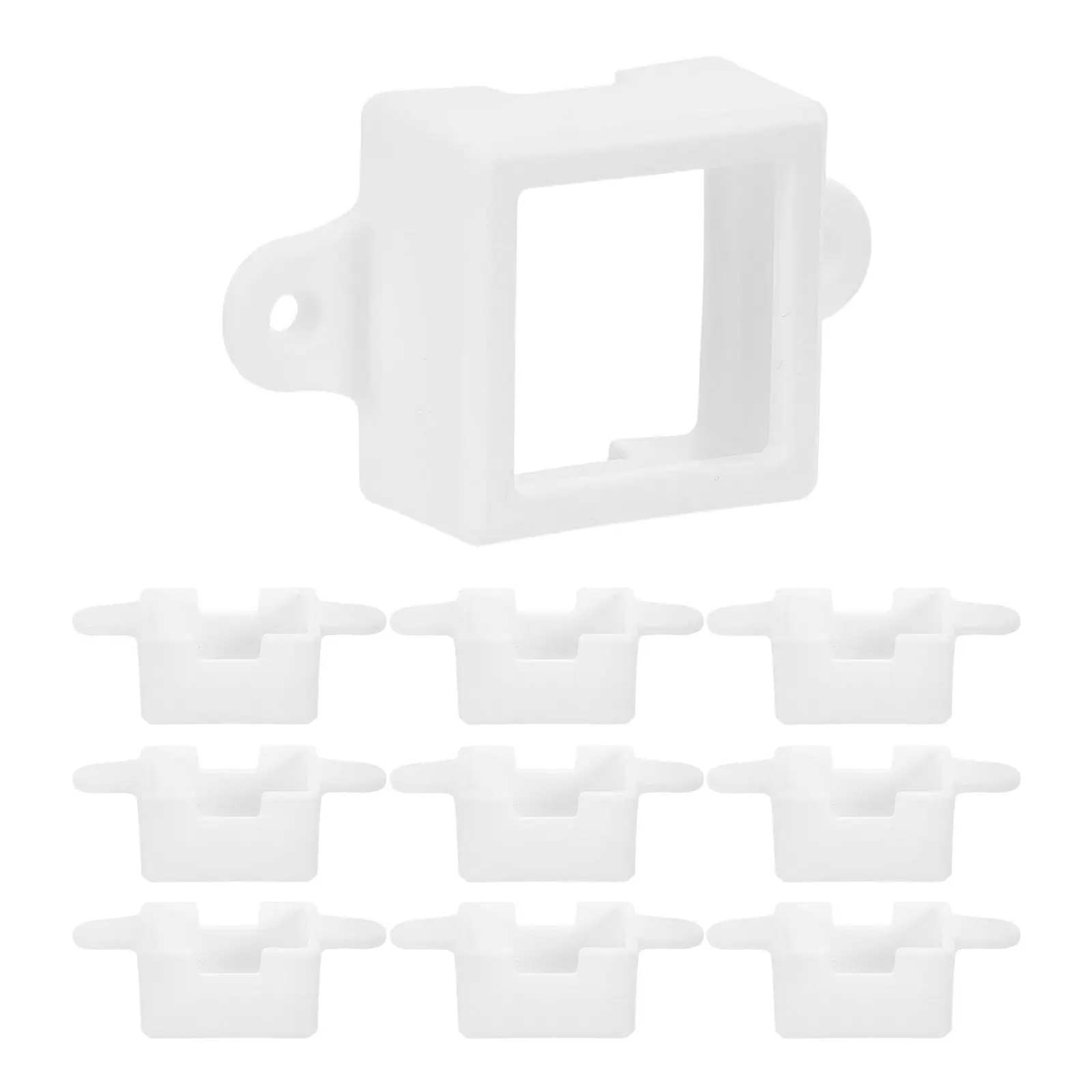 10Pcs Outdoor LED Light Mounting Clips Waterproof Heavy-Duty Plastic Bracket for Wall Fence Installation Rope Strip Lights Decor
10Pcs Outdoor LED Light Mounting Clips Waterproof Heavy-Duty Plastic Bracket for Wall Fence Installation Rope Strip Lights Decor