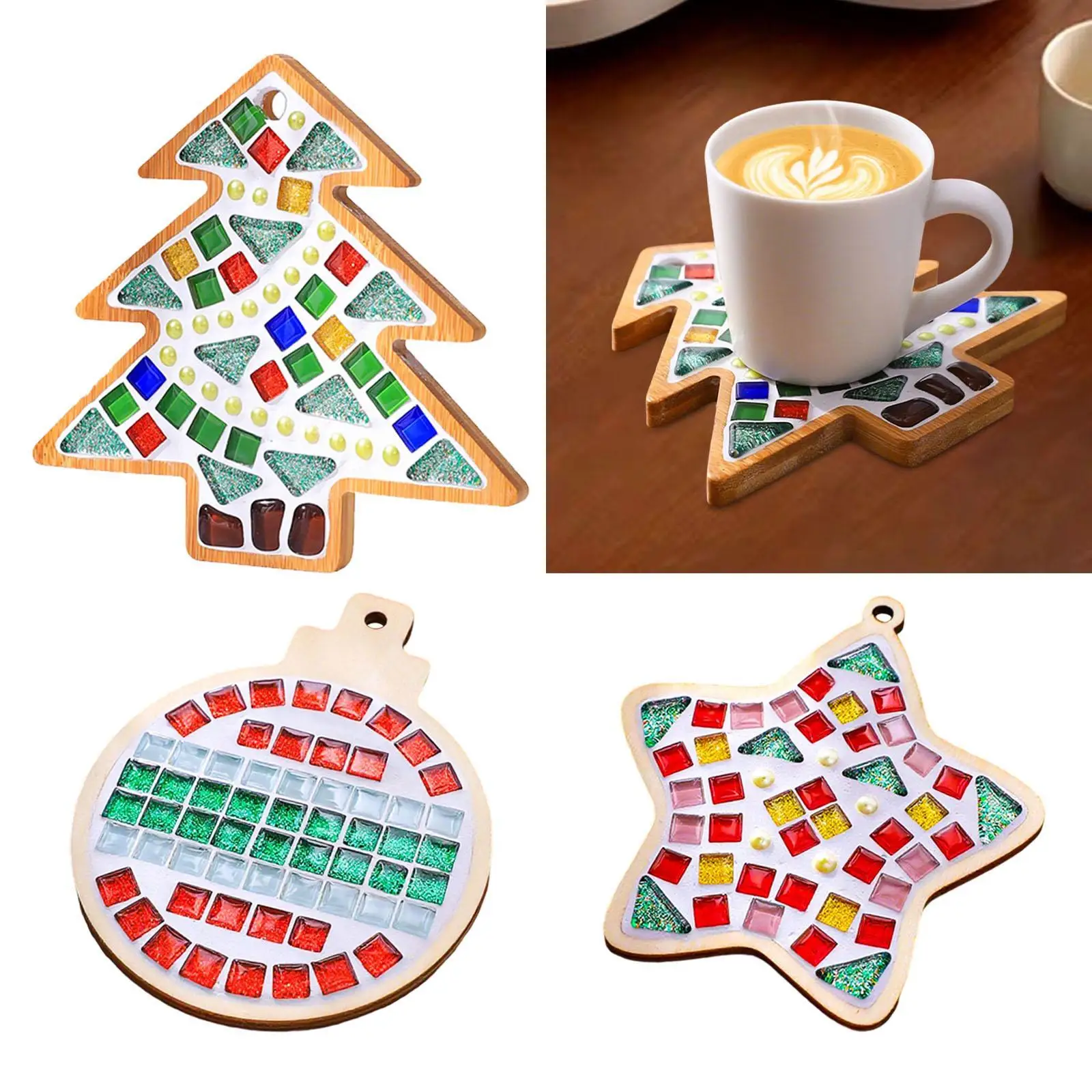 Handmade Glass Mosaic Christmas Coaster DIY Craft Kit for Kids Adults Holiday Home Table Setting Gifts
Handmade Glass Mosaic Christmas Coaster DIY Craft Kit for Kids Adults Holiday Home Table Setting Gifts