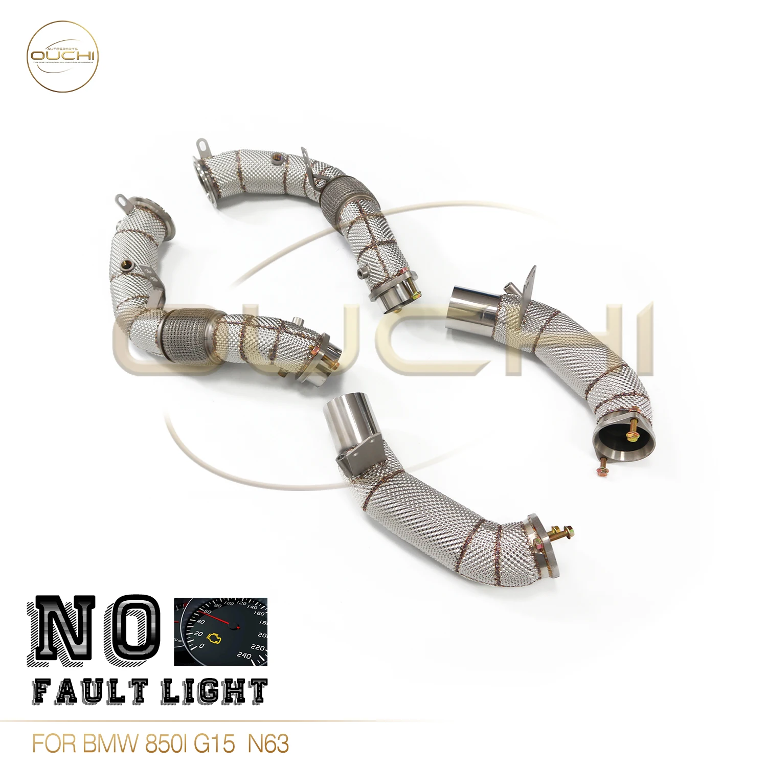 OUCHI Trouble-free Light High Performance SS304 Exhaust Downpipe For BMW 850i G15 N63 With Heat Shield Car Accessories
OUCHI Trouble-free Light High Performance SS304 Exhaust Downpipe For BMW 850i G15 N63 With Heat Shield Car Accessories