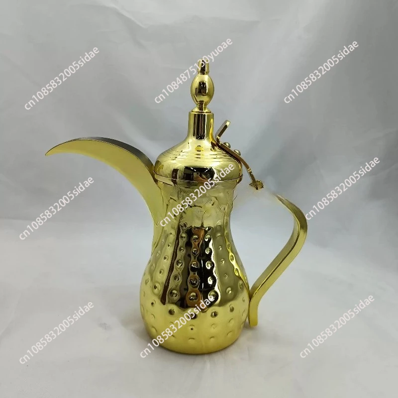 Stainless steel polka dot tea kettle, gold silver eagle beak Middle Eastern coffee pot
Stainless steel polka dot tea kettle, gold silver eagle beak Middle Eastern coffee pot