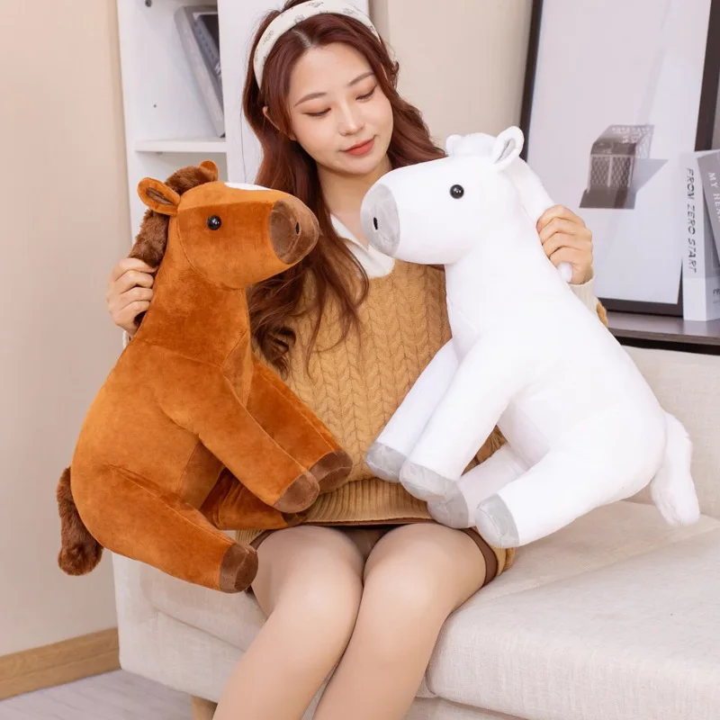 60/80CM Simulation Sitting Horse Plush Toys Lifelike Brown White Horse Dolls Stuffed Soft Animal Toys Kids Birthday Decor Gift
60/80CM Simulation Sitting Horse Plush Toys Lifelike Brown White Horse Dolls Stuffed Soft Animal Toys Kids Birthday Decor Gift