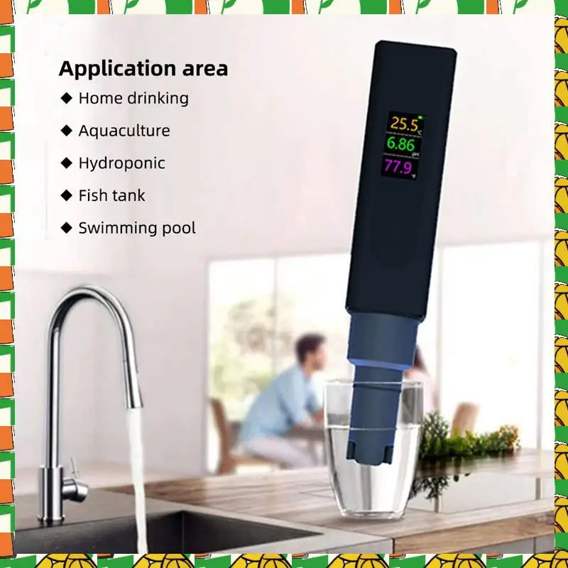 5-In-1 Salinity Digital Tester,Rechargeable Multifunctional High Accuracy Water Temperature ℃/℉/PH/Salinity/TDS/EC Meter Black
5-In-1 Salinity Digital Tester,Rechargeable Multifunctional High Accuracy Water Temperature ℃/℉/PH/Salinity/TDS/EC Meter Black
