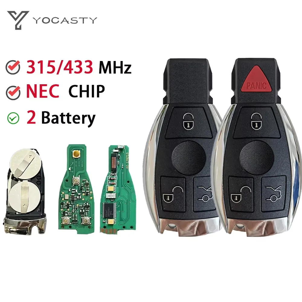YOCASTY 2 аккумуляторный дистанционный ключ 433 МГц/315 МГц чип NEC для Mercedes Benz A B C E S Class W203 W204 W205 W210 W211 W212 W221
YOCASTY 2 аккумуляторный дистанционный ключ 433 МГц/315 МГц чип NEC для Mercedes Benz A B C E S Class W203 W204 W205 W210 W211 W212 W221