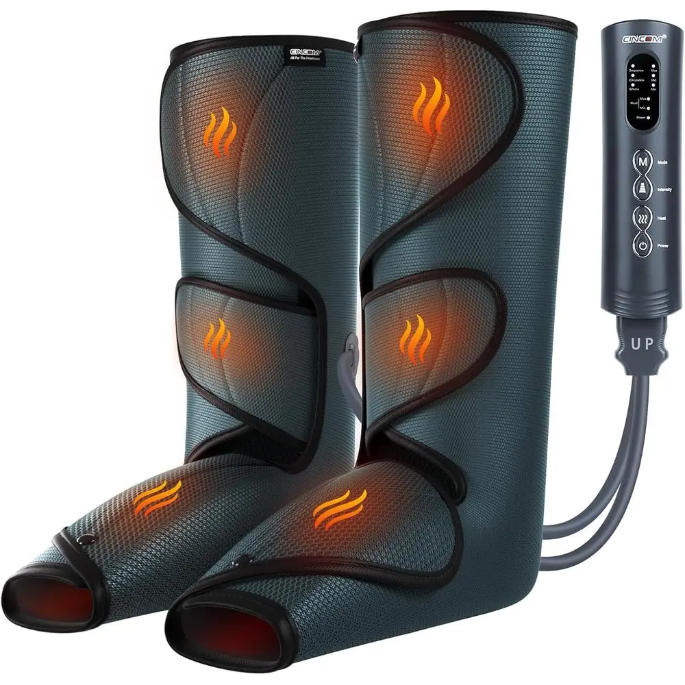 Heated & Compressed Leg Massager for Improved Circulation and Pain Relief
Heated & Compressed Leg Massager for Improved Circulation and Pain Relief
