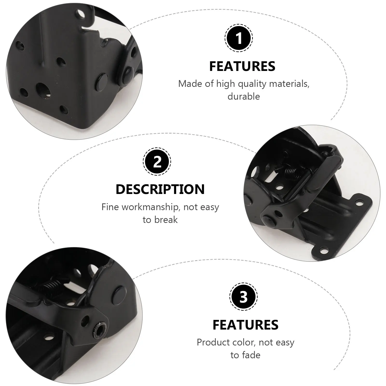 2pcs Black for Tea Furniture Folding Hinge Table Hinge Chair Leg Durable Furniture Accessories Spring Desk Smooth Hardware
2pcs Black for Tea Furniture Folding Hinge Table Hinge Chair Leg Durable Furniture Accessories Spring Desk Smooth Hardware