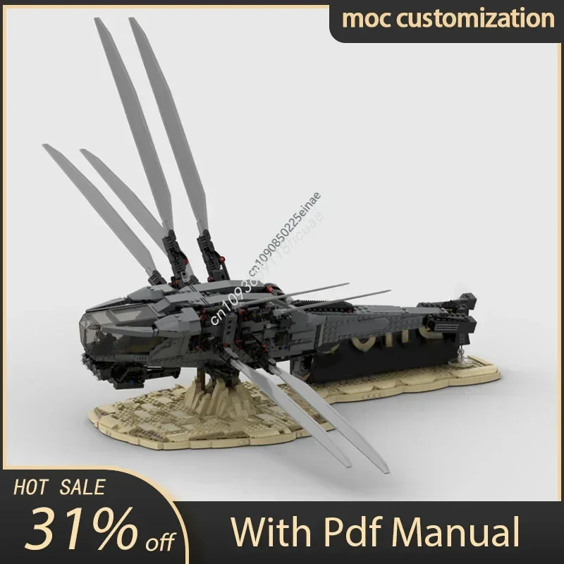693pcs Dune Royal Flapping Wing Aircraft Display for Set Moc 10327 Assembled Building Blocks Helicopter Fighter Aircraft Kid Toy
693pcs Dune Royal Flapping Wing Aircraft Display for Set Moc 10327 Assembled Building Blocks Helicopter Fighter Aircraft Kid Toy