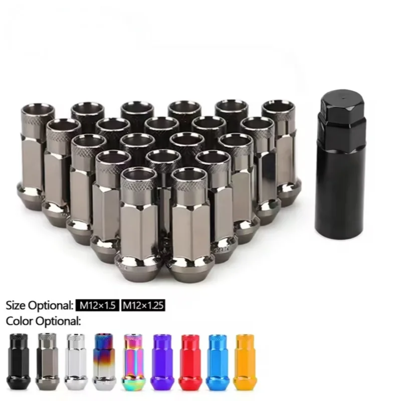 20 PCS Iron Electroplate colorful Car Modification Wheel Nuts 49mm Length Racing Lug Nuts Bolts M12x1.5 For KIA Lincoln Suzuki
20 PCS Iron Electroplate colorful Car Modification Wheel Nuts 49mm Length Racing Lug Nuts Bolts M12x1.5 For KIA Lincoln Suzuki
