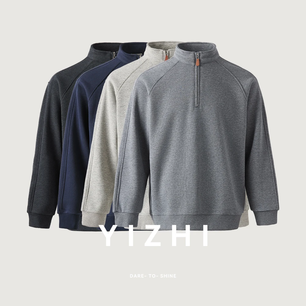 Fashion Men's Stand-up Collar Velvet Sweatshirt 2025 Autumn And Winter New Raglan Sleeve Half-zip Outdoor Warm Casual Top
Fashion Men's Stand-up Collar Velvet Sweatshirt 2025 Autumn And Winter New Raglan Sleeve Half-zip Outdoor Warm Casual Top