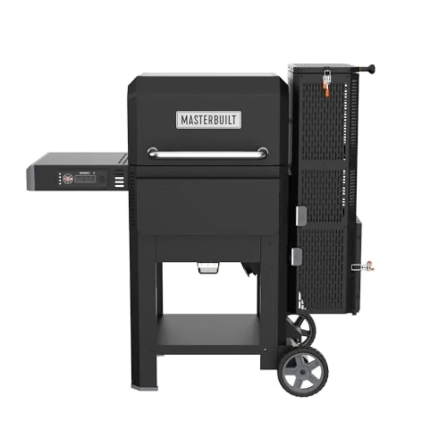 Gravity Series 600 Smoker Grill for outdoor cooking, black powder-coated steel, digital WiFi control with GravityFed charcoal h
Gravity Series 600 Smoker Grill for outdoor cooking, black powder-coated steel, digital WiFi control with GravityFed charcoal h