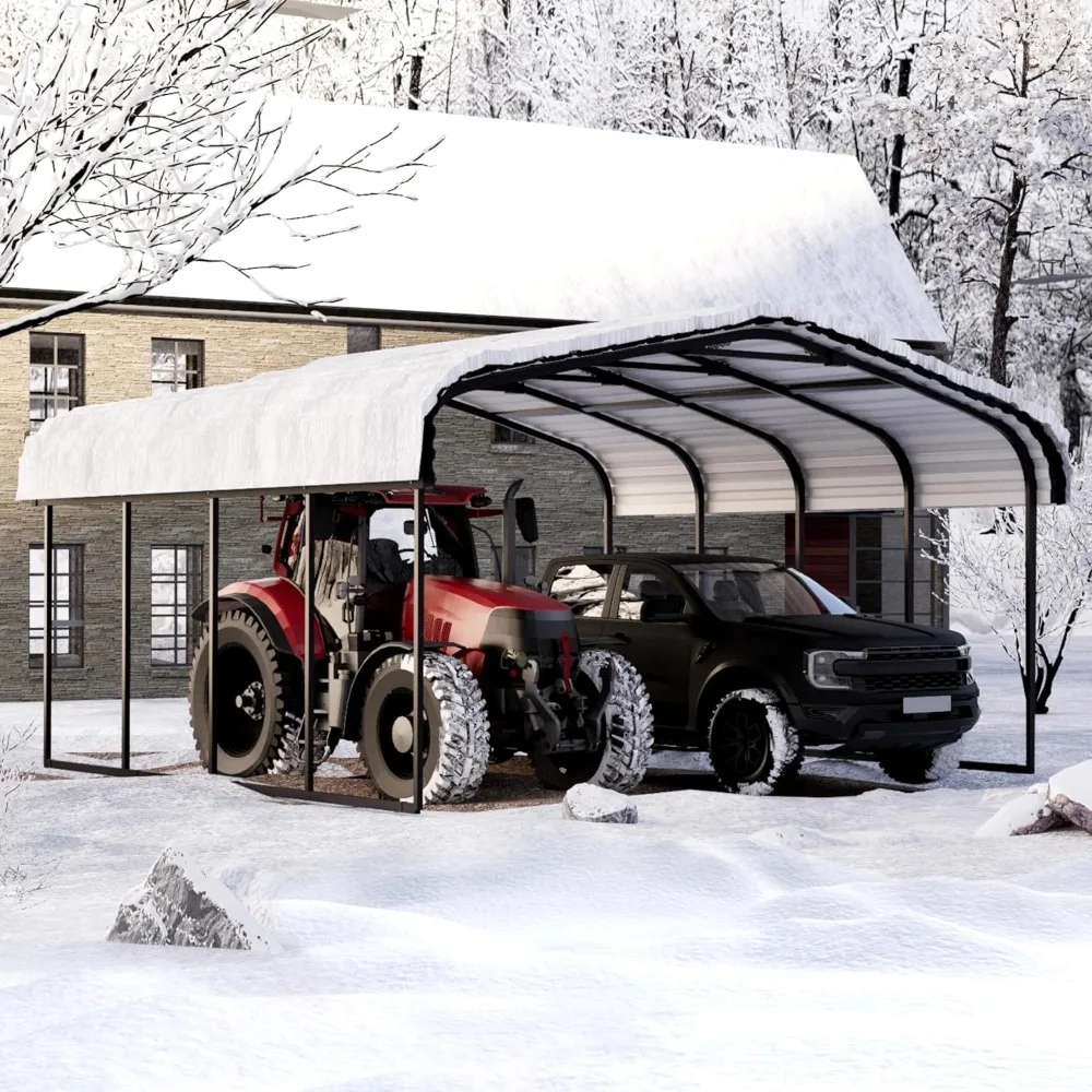 20×20 Metal Carport Car Port, Multi-Use Heavy Duty Metal Canopy Garage Shed for Car and Truck, Outdoor Storage Car Port Kit with
20×20 Metal Carport Car Port, Multi-Use Heavy Duty Metal Canopy Garage Shed for Car and Truck, Outdoor Storage Car Port Kit with