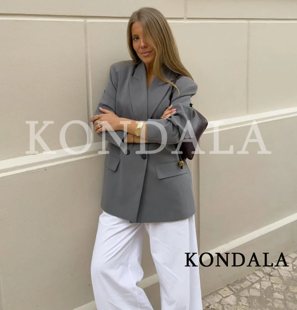 KONDALA Elegant Commute Double Breasted Blazer Women Spring Summer Casual Chic Blazer 2026 Trendy Office Lady Minimalist Blazer
KONDALA Elegant Commute Double Breasted Blazer Women Spring Summer Casual Chic Blazer 2026 Trendy Office Lady Minimalist Blazer