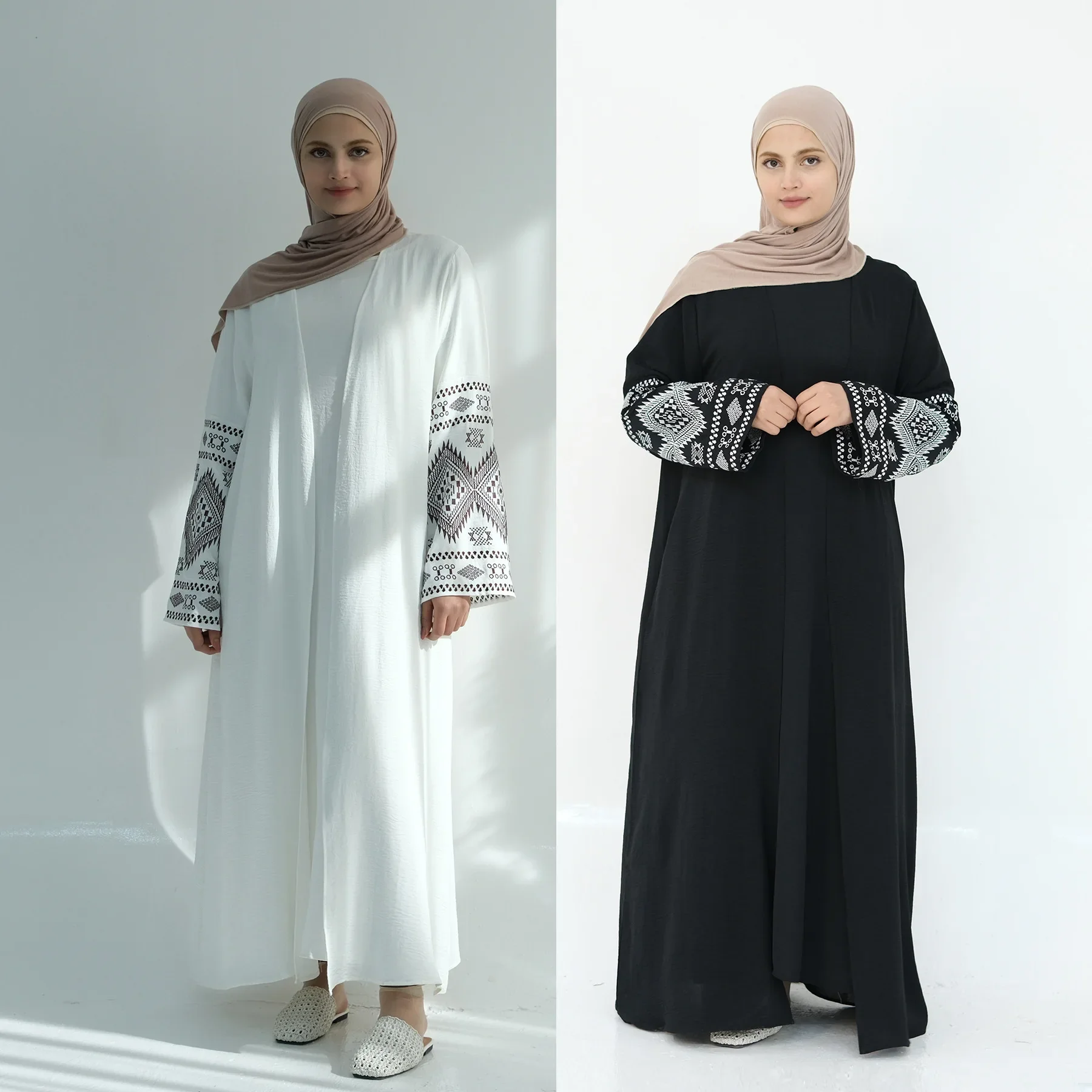 Eid Muslim Kimono Embroidery Cardigan Ramadan Women Open Abaya Kaftan Dress Dubai Abayas Kebaya Caftan Gown Islam Clothing Robe
Eid Muslim Kimono Embroidery Cardigan Ramadan Women Open Abaya Kaftan Dress Dubai Abayas Kebaya Caftan Gown Islam Clothing Robe