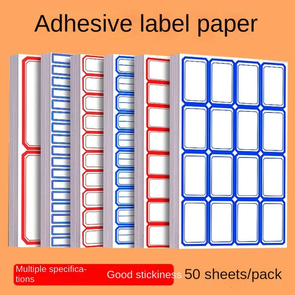 50 Sheets/bag Handwritten Handwritten Price Stickers Price Paper Blank Self-adhesive Label Stickers Classified Assorted
50 Sheets/bag Handwritten Handwritten Price Stickers Price Paper Blank Self-adhesive Label Stickers Classified Assorted