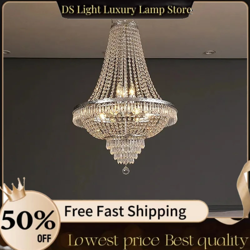 LED Pendant Light Luxury for Living Room Crystal Chandelier Hotel Lobby Villa High Ceiling Staircase European-Style Chandelier
LED Pendant Light Luxury for Living Room Crystal Chandelier Hotel Lobby Villa High Ceiling Staircase European-Style Chandelier