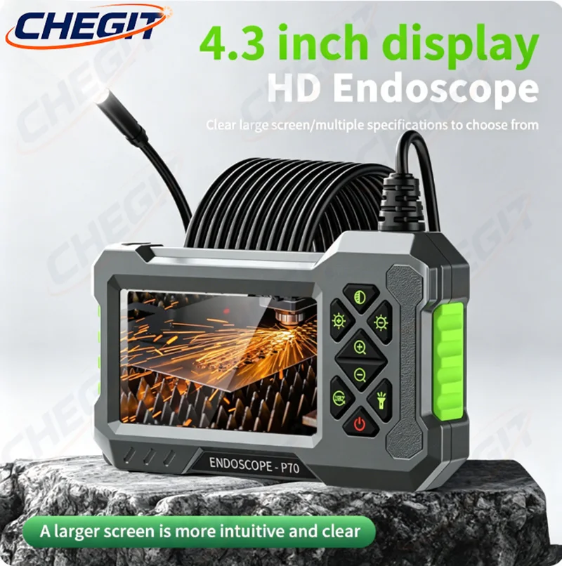 4.3 " IPS Industrial Endoscope Camera Single/Dual Lens HD 1080P Car Inspection Borescope IP67 Waterproof Sewer Camera With LED
4.3 " IPS Industrial Endoscope Camera Single/Dual Lens HD 1080P Car Inspection Borescope IP67 Waterproof Sewer Camera With LED