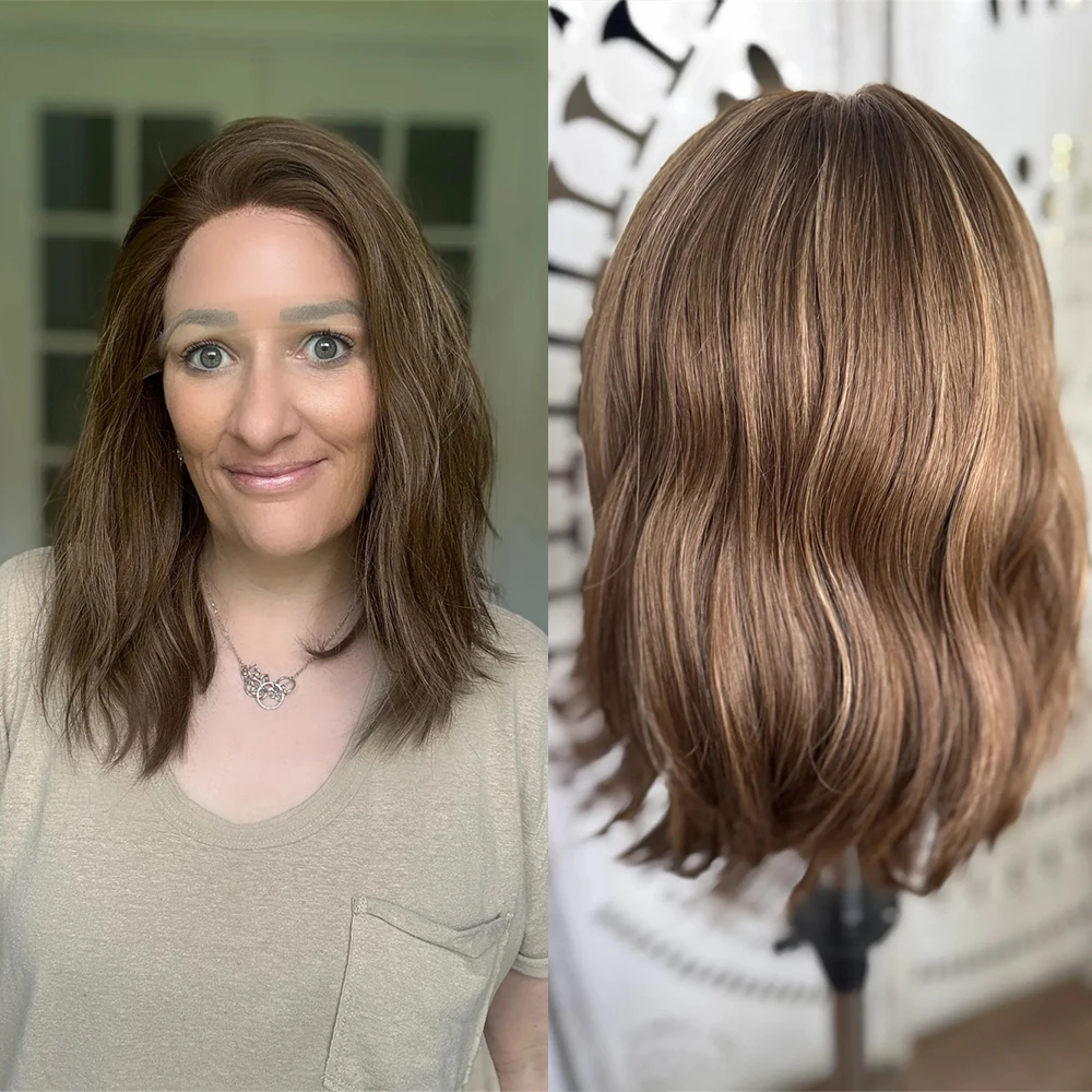 Brown Wave Short Bob Wig Free Part 13x4 Synthetic Lace Front Wigs For Women Natural Wave Hair Brunette Blonde Wigs Daily Wear
Brown Wave Short Bob Wig Free Part 13x4 Synthetic Lace Front Wigs For Women Natural Wave Hair Brunette Blonde Wigs Daily Wear