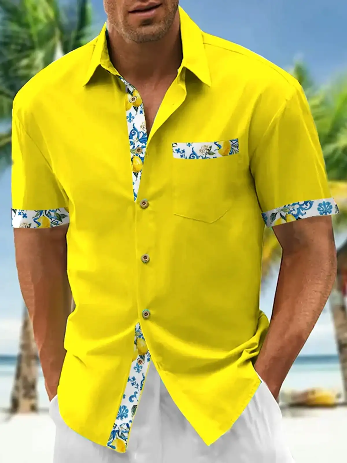 New Hawaii Spring/Summer Fashion Leisure Street Walk Tourist Beach Printed Full Open Short Sleeve Button Shirt, Quick Shipping
New Hawaii Spring/Summer Fashion Leisure Street Walk Tourist Beach Printed Full Open Short Sleeve Button Shirt, Quick Shipping