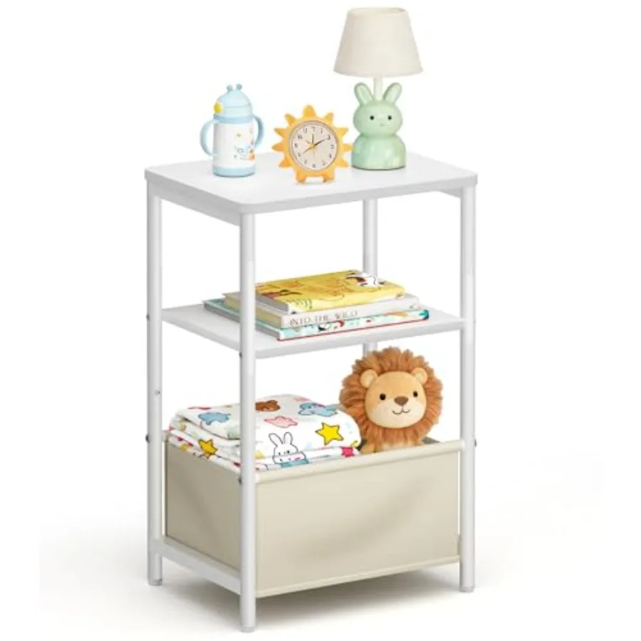 Toddler Nightstand with Storage Basket Night Stand with Large Tabletop Nursery Side Table for Living Room Easy Assembly Small E
Toddler Nightstand with Storage Basket Night Stand with Large Tabletop Nursery Side Table for Living Room Easy Assembly Small E