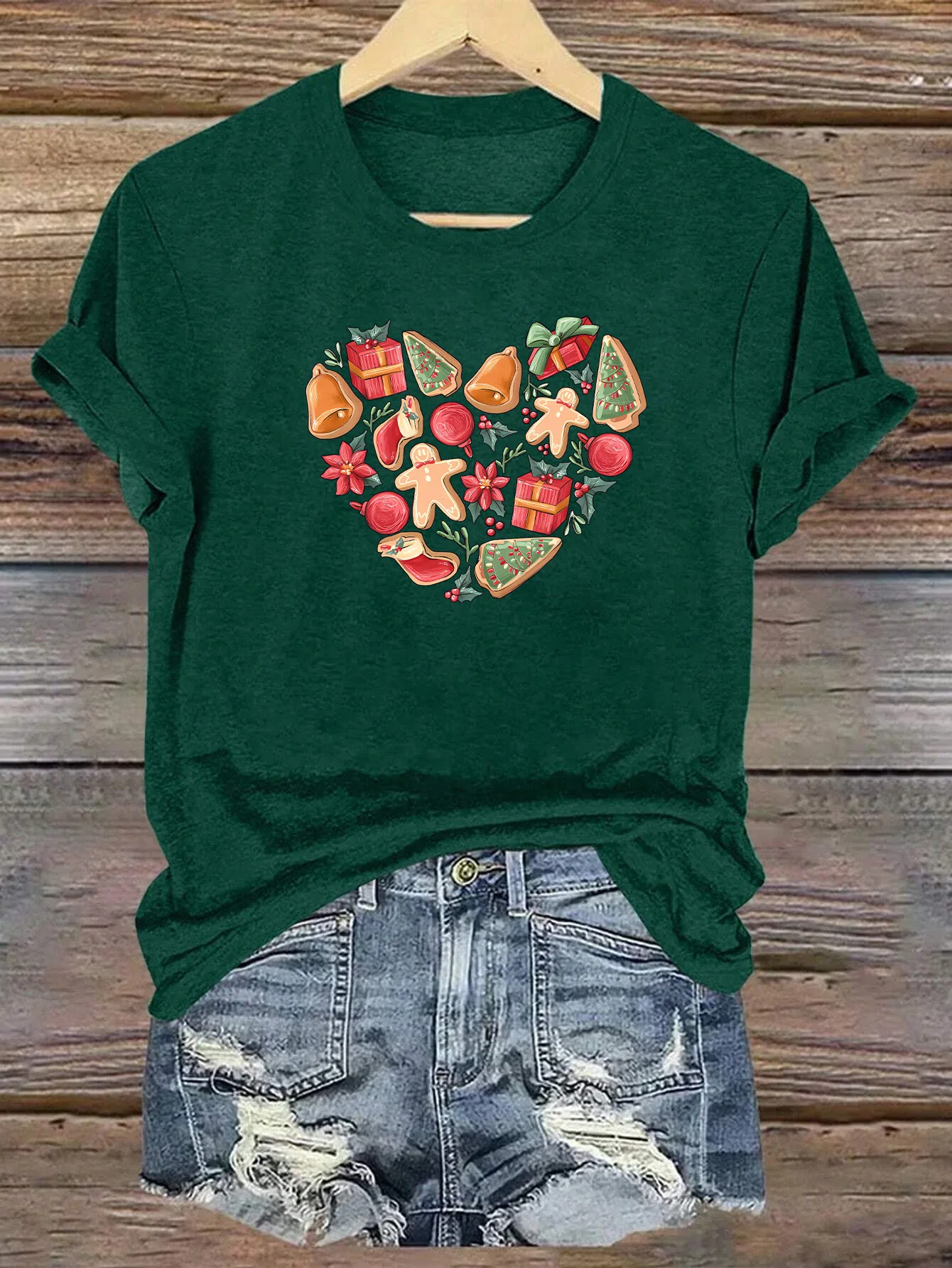 Spring and Summer Christmas Printed T-shirt, Casual Short Sleeve Round Neck T-shirt, Fashion Women's Clothing
Spring and Summer Christmas Printed T-shirt, Casual Short Sleeve Round Neck T-shirt, Fashion Women's Clothing