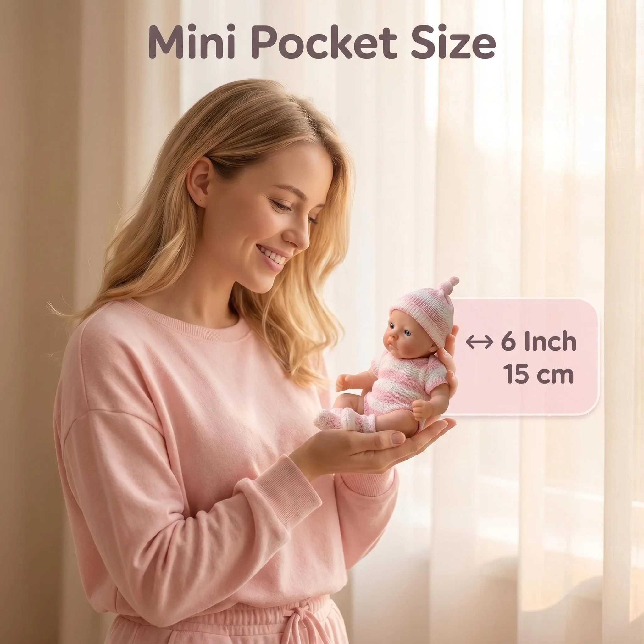 NPK 6Inch Full Solid Platinum Silicone Doll Super Soft Flexible Elastic Handy Palm Mini Doll Meadow With Matching Mini Cloth
NPK 6Inch Full Solid Platinum Silicone Doll Super Soft Flexible Elastic Handy Palm Mini Doll Meadow With Matching Mini Cloth