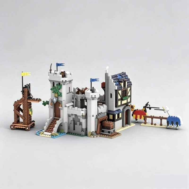 1371PCS Castle Adventures Medieval Model Building Blocks MOC DIY Assembly Creative Architecture Toy Gift Collection Educational
1371PCS Castle Adventures Medieval Model Building Blocks MOC DIY Assembly Creative Architecture Toy Gift Collection Educational