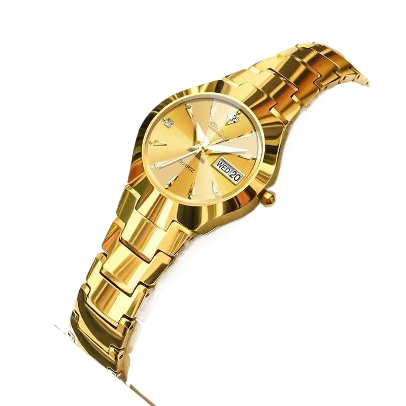 New watch lady, simple temperament tungsten steel women's watch trendy quartz watch luminous
New watch lady, simple temperament tungsten steel women's watch trendy quartz watch luminous
