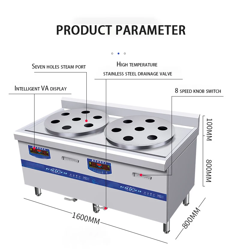 Steamed Bun Oven Commercial Induction Cooker Seven Star Double Head Steamed Bun Oven Cantonese Steamed Bun Oven
Steamed Bun Oven Commercial Induction Cooker Seven Star Double Head Steamed Bun Oven Cantonese Steamed Bun Oven