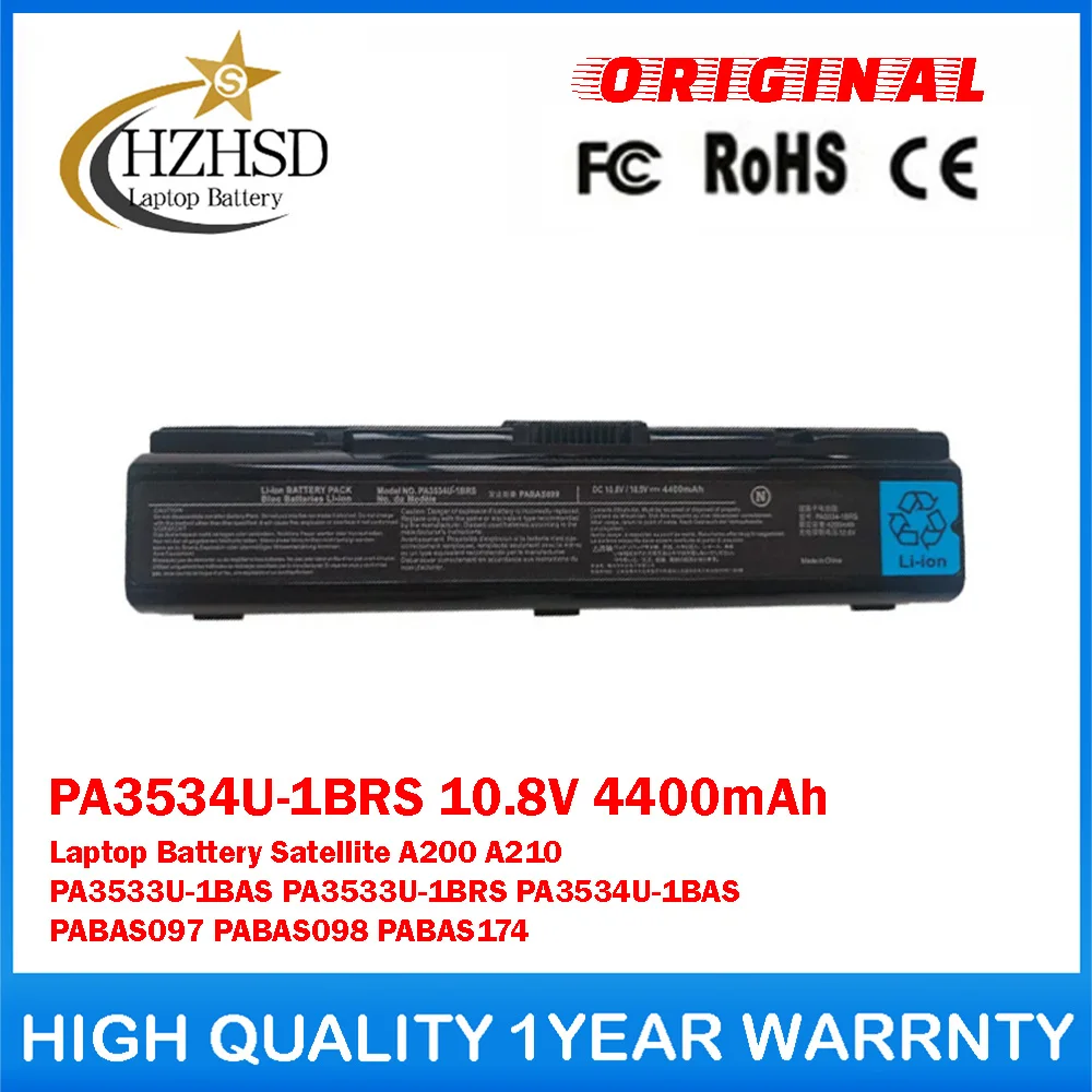 PA3534U-1BRS 10.8V 4400mAh Genuine Original Laptop Battery For Toshiba SatelliteA200 A210 PA3533U-1BAS PA3533U-1BRS PA3534U-1BAS
PA3534U-1BRS 10.8V 4400mAh Genuine Original Laptop Battery For Toshiba SatelliteA200 A210 PA3533U-1BAS PA3533U-1BRS PA3534U-1BAS