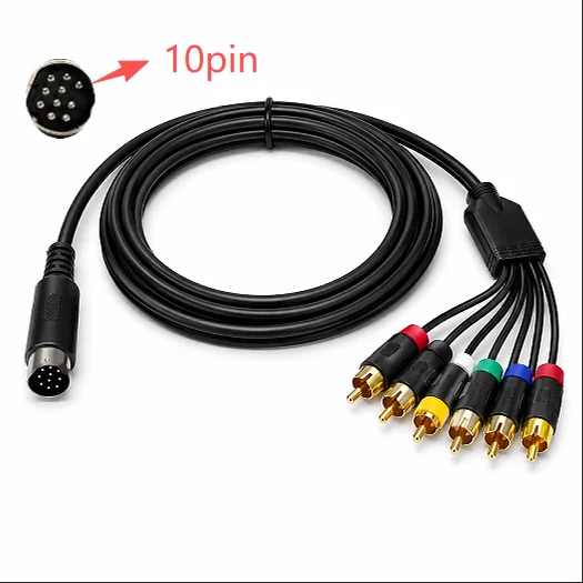 RGBS RGB Cable for Sega MD1 MD2 Saturn Dreamcast - DB9 to RCA AV Video Audio Cord Replacement
RGBS RGB Cable for Sega MD1 MD2 Saturn Dreamcast - DB9 to RCA AV Video Audio Cord Replacement