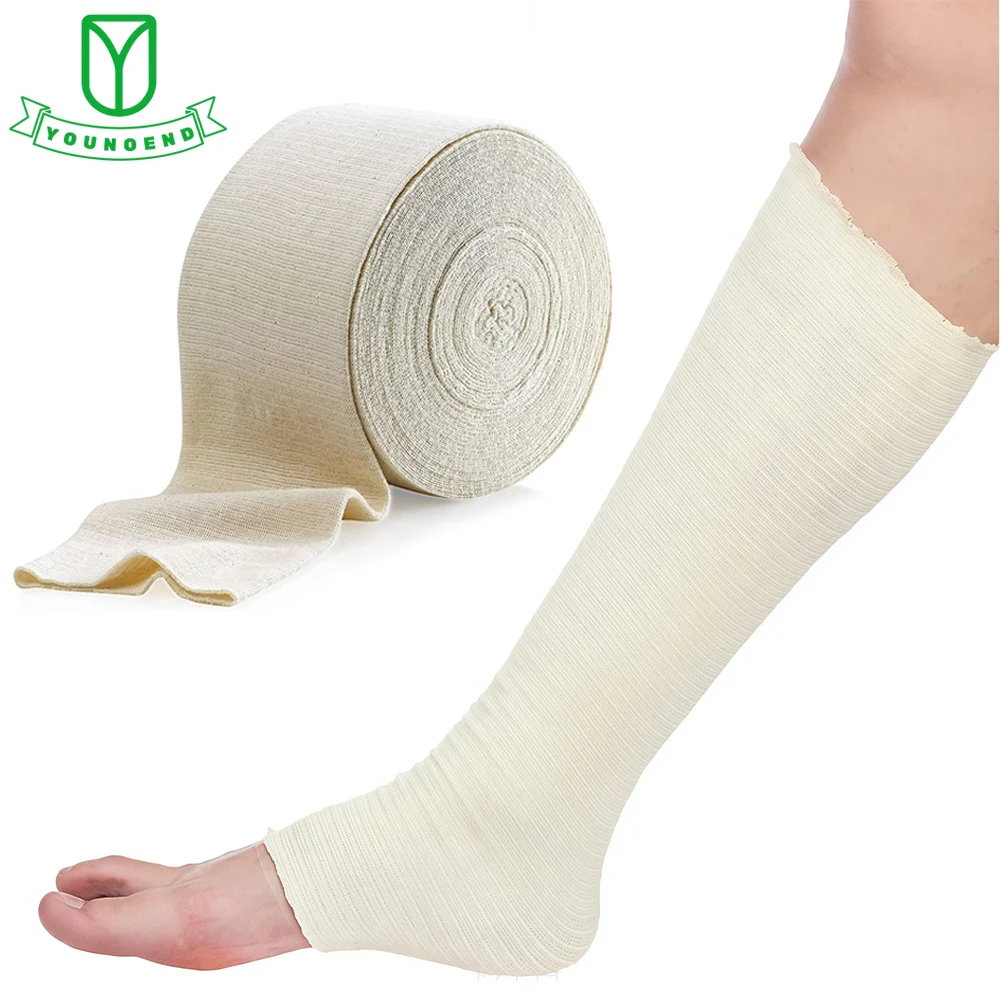 1 Roll Cotton Elastic Tubular Support Bandage Reusable Elastic Tubular Compression Bandage Roll for Leg, Knee, Thigh, Arm Elbow
1 Roll Cotton Elastic Tubular Support Bandage Reusable Elastic Tubular Compression Bandage Roll for Leg, Knee, Thigh, Arm Elbow
