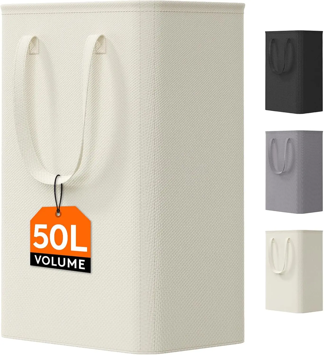 50L Slim Laundry Hamper, Narrow Small Laundry Basket with Handle for Dirty Clothes, Collapsible Tall
50L Slim Laundry Hamper, Narrow Small Laundry Basket with Handle for Dirty Clothes, Collapsible Tall