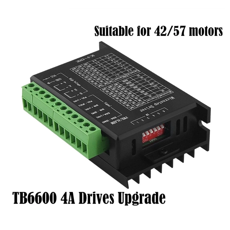 TB6600 Upgraded Digital Motor Driver 4A 2-Phase Stepper Motor Controller for 42 57 Stepper Motor Replacement for TB6600 Dropship
TB6600 Upgraded Digital Motor Driver 4A 2-Phase Stepper Motor Controller for 42 57 Stepper Motor Replacement for TB6600 Dropship