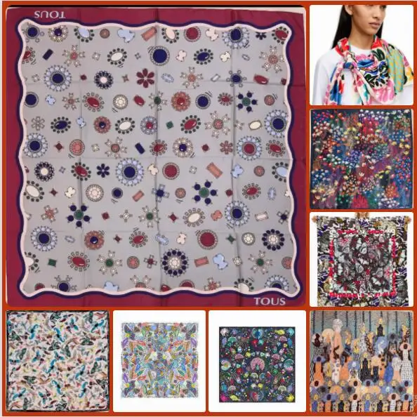 Spanish fashion new women's scarf print colorful art large square personality shawl shawl warm dual-use
Spanish fashion new women's scarf print colorful art large square personality shawl shawl warm dual-use