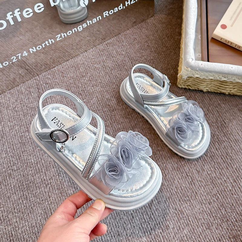 Girls Sandals Kids Soft Soles Casual Princess Shoes New Lace Flower Decoration Beach Shoes Children Summer Footwear Size 24-37
Girls Sandals Kids Soft Soles Casual Princess Shoes New Lace Flower Decoration Beach Shoes Children Summer Footwear Size 24-37