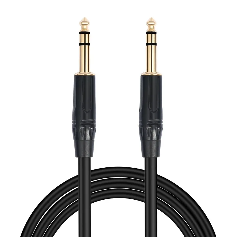 1/4 Inch TRS Cable 1M 6.35mm Stereo Jack Balanced Audio Path Cord Quarter Inch 1/4 TRS To TRS Stereo Audio Cable
1/4 Inch TRS Cable 1M 6.35mm Stereo Jack Balanced Audio Path Cord Quarter Inch 1/4 TRS To TRS Stereo Audio Cable