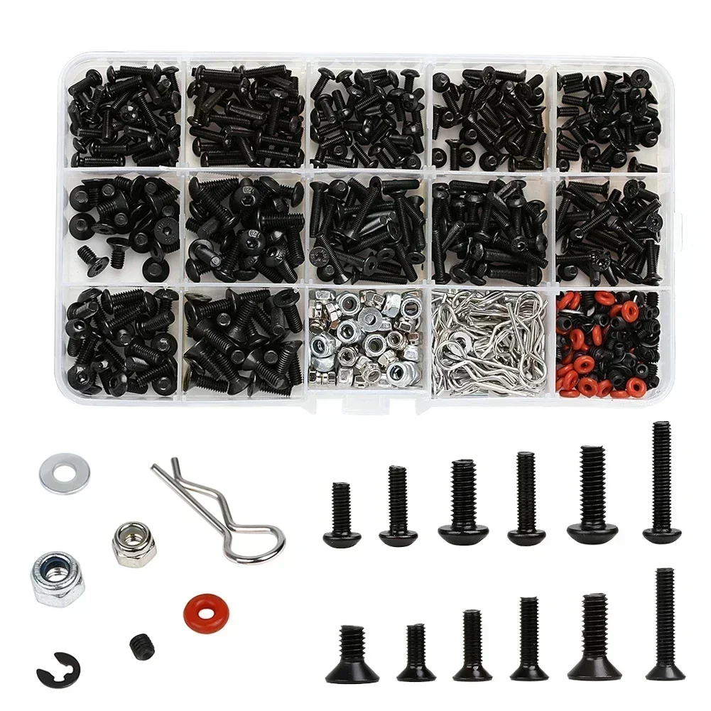 500/Set Portable Screws Box For 1/10 RC Crawler Car HSP SCX10 Trxs TRX-4 TRX-6 Tamiya CFX MST HPI Kyosho AXIAL D110 D90 Parts
500/Set Portable Screws Box For 1/10 RC Crawler Car HSP SCX10 Trxs TRX-4 TRX-6 Tamiya CFX MST HPI Kyosho AXIAL D110 D90 Parts